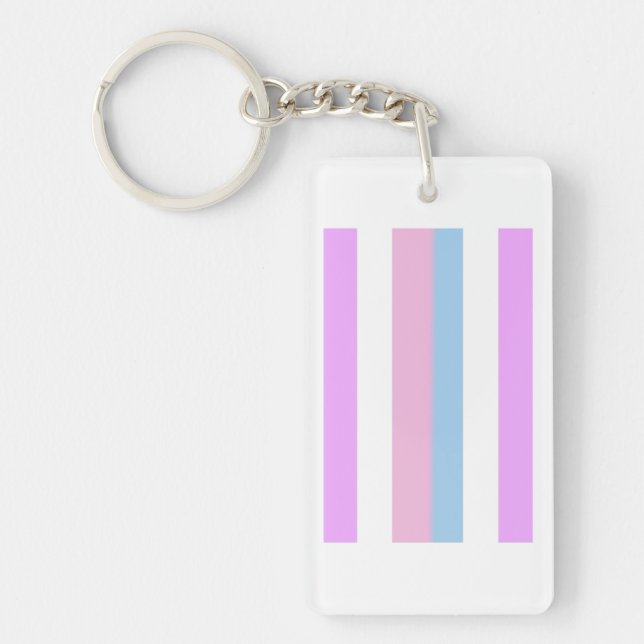 Llavero Bandera de orgullo intersexual (Frente)