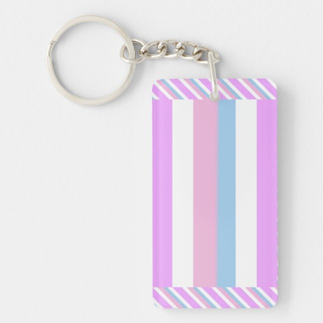 Llavero Bandera de orgullo intersexual (Frente)