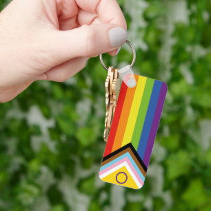 Llavero Bandera de orgullo intersexual de SlipperyJoe's fo