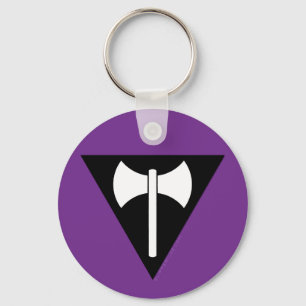 Llavero bandera de orgullo lésbico de SlipperyJoe's Labrys