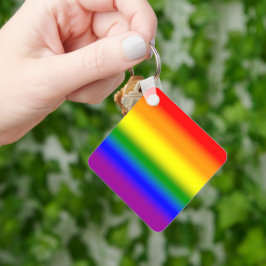 Llavero Bandera de Orgullo LGBTQ+ Arcoíris de Gradiente -