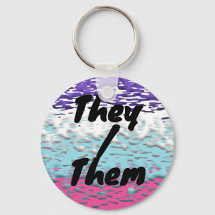 Llavero Bandera de orgullo multissexual funky trippy ondul