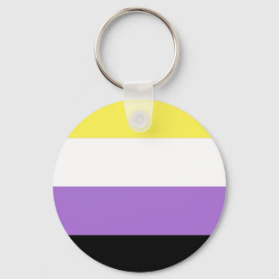 Llavero Bandera de orgullo no binario