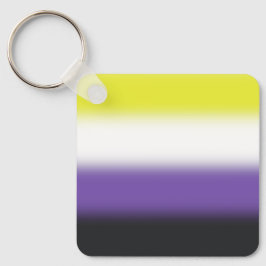 Llavero Bandera de Orgullo No Binario Gradiente – Bandera 