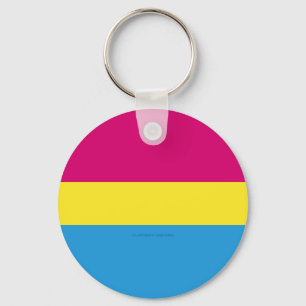 Llavero bandera de orgullo pansexual SlipperyJoe rosa ámba