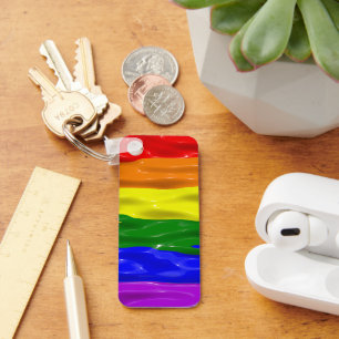 Llavero Bandera de orgullo SlipperyJoe's líquido rojo nara