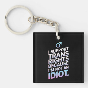 Llavero Bandera de orgullo trans aliado de apoyo 