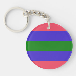 Llavero Bandera de orgullo trigénero