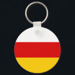 Llavero Bandera de Osetia del Sur<br><div class="desc">Bandera patriótica de Osetia del Sur</div>