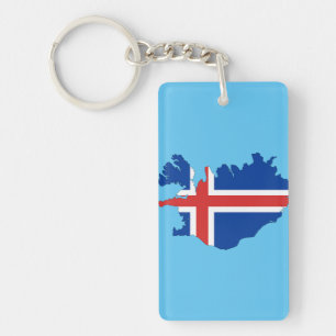 Llavero Bandera de país de Islandia