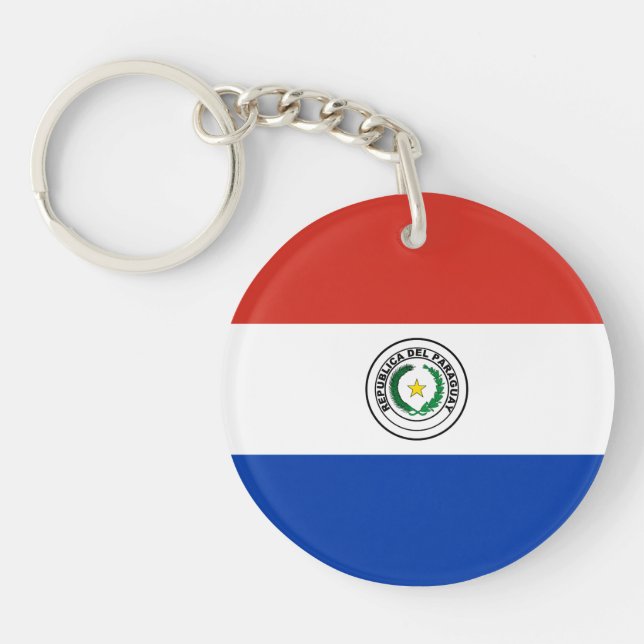 Llavero Bandera de Paraguay (Frente)