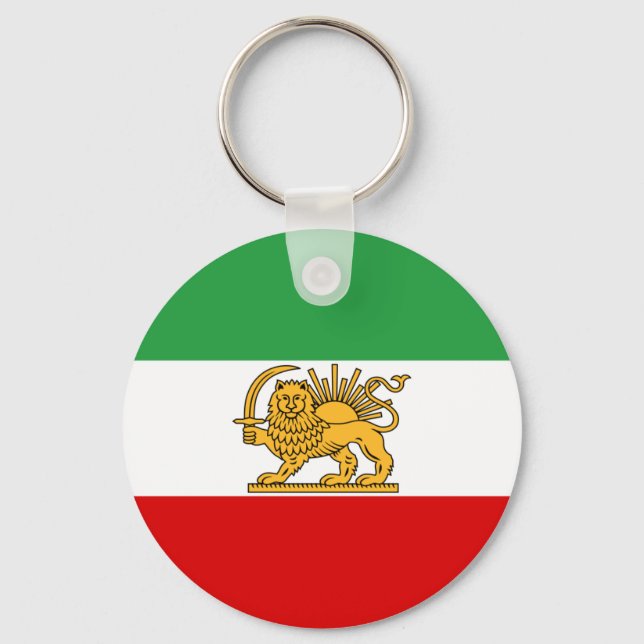 Llavero Bandera de Persia/Irán (1964-1980) (Anverso)