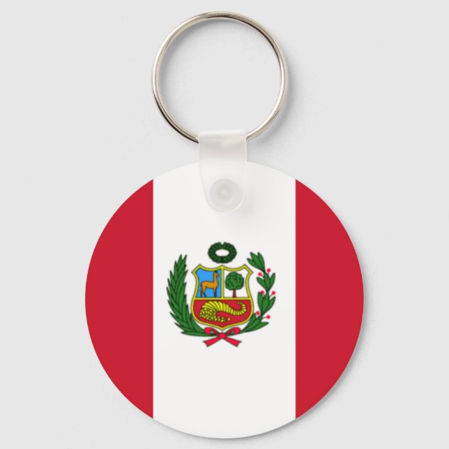 Llavero Bandera de Perú (Anverso)