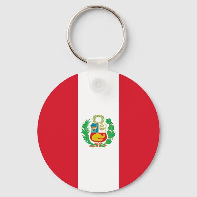 Llavero Bandera de Perú (Anverso)