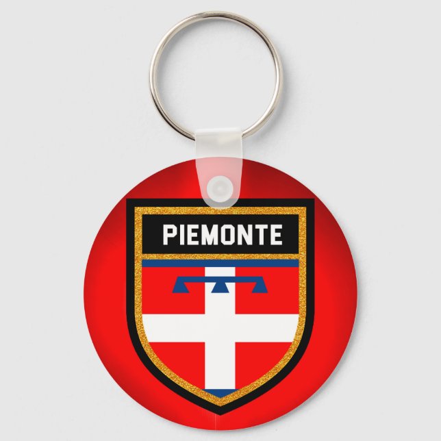 Llavero Bandera de Piemonte (Anverso)