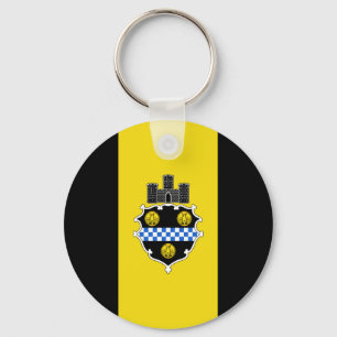 Llavero Bandera de Pittsburgh, Keychain de Pennsylvania