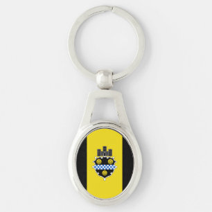 Llavero Bandera de Pittsburgh, Keychain de Pennsylvania