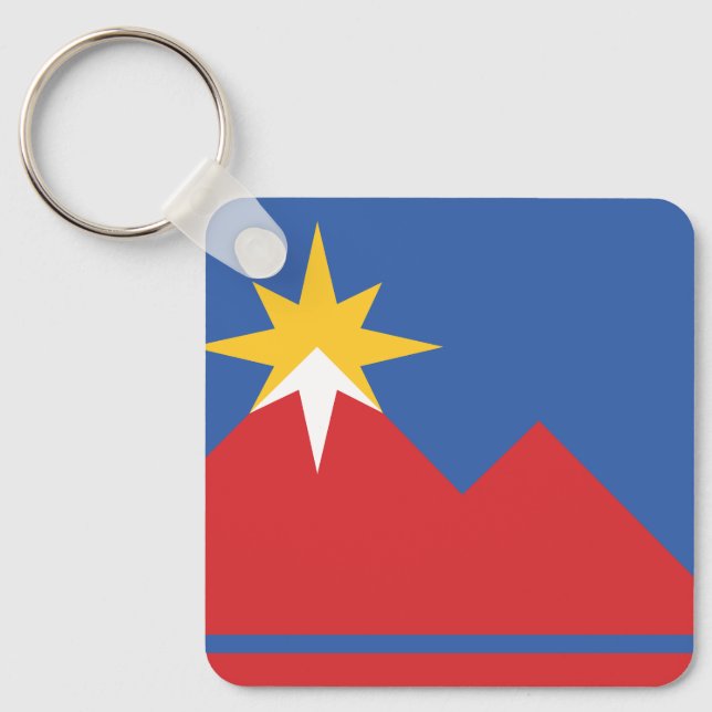 Llavero Bandera de Pocatello, Idaho (Anverso)