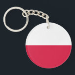 Llavero Bandera de Polonia<br><div class="desc">Bandera patriótica de Polonia.</div>