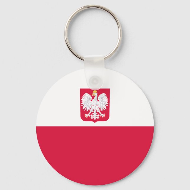 Llavero Bandera de Polonia (Anverso)