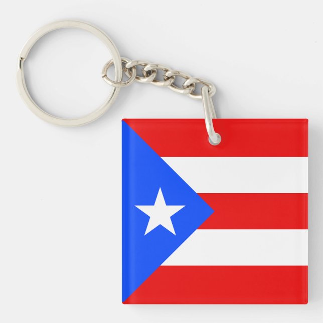 Llavero Bandera de Puerto Rico (Frente)