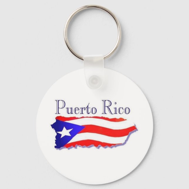 Llavero Bandera de Puerto Rico Boricua (Anverso)