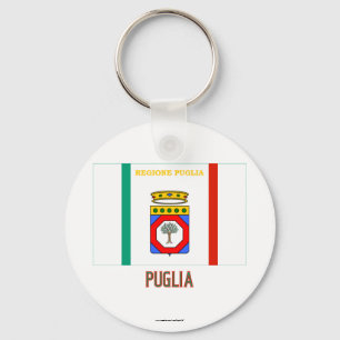 Llavero Bandera de Puglia con nombre