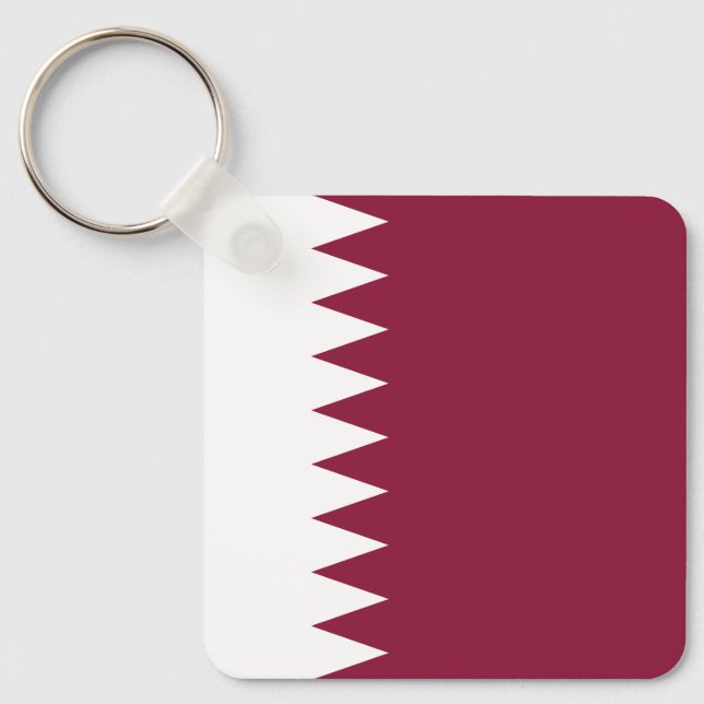 Llavero Bandera de Qatar (Anverso)