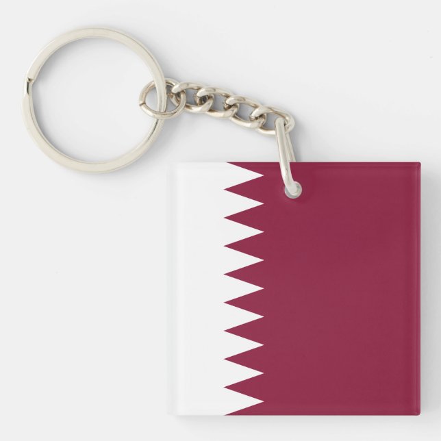 Llavero Bandera de Qatar (Frente)