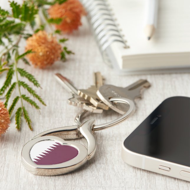 Llavero Bandera de Qatar (Lateral)