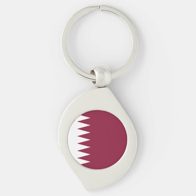 Llavero Bandera de Qatar (Anverso)