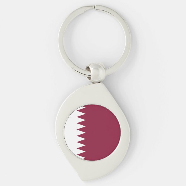 Llavero Bandera de Qatar (Anverso)