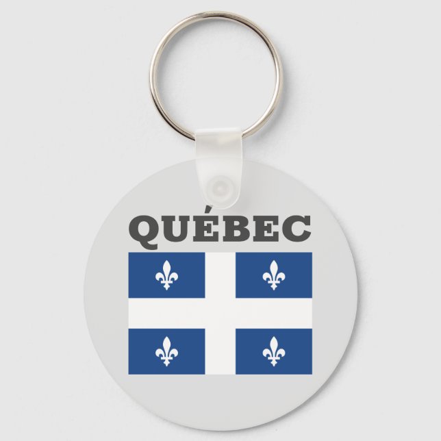 Llavero Bandera de Quebec, Canadá (Anverso)