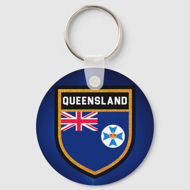 Llavero Bandera de Queensland (Anverso)