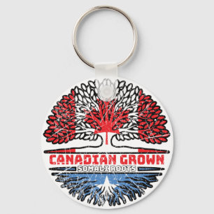 Llavero Bandera de raíces de árbol canadiense somalí en Ca