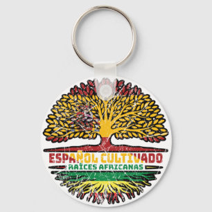 Llavero Bandera de raíces de árboles españoles en África y