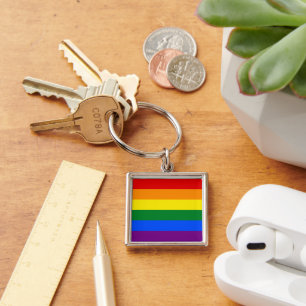 Llavero BANDERA DE RAINBOW - CADENAS - Colores LGBT