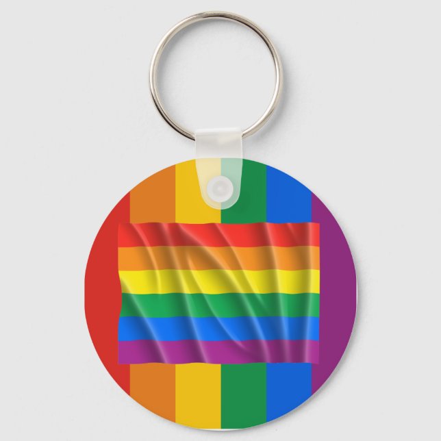 LLAVERO BANDERA DE RAINBOW / ORGULLO GAY (Anverso)