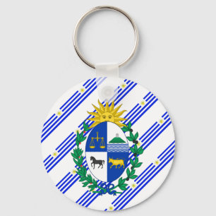 Llavero Bandera de rayas de Uruguay