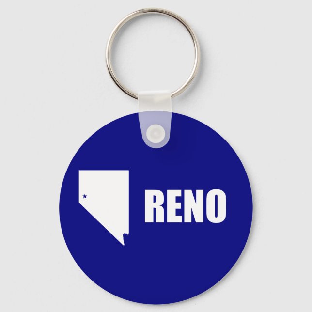 Llavero Bandera de Reno, cadena de claves de Nevada (Anverso)