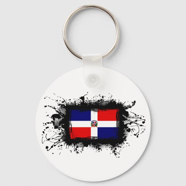 Llavero Bandera de República Dominicana (Anverso)