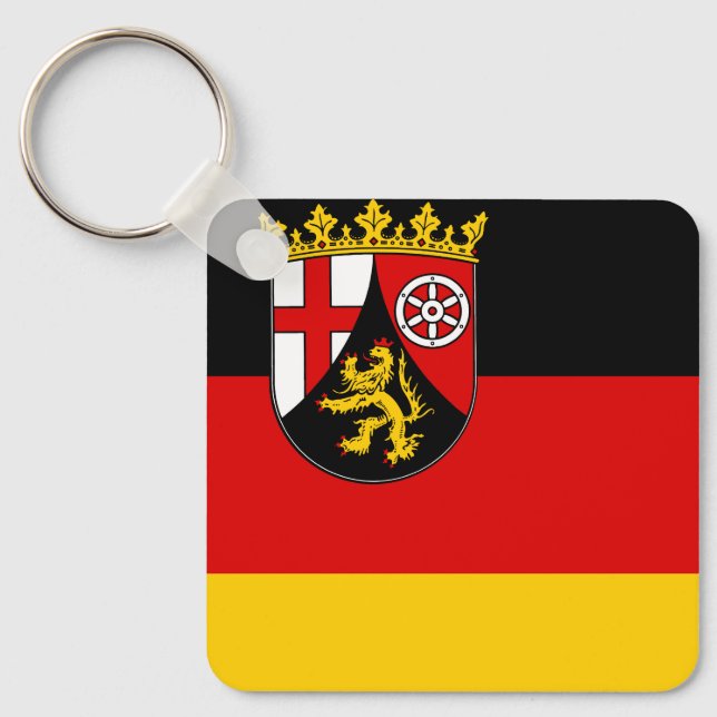 Llavero Bandera de Rhineland-Palatinate Keychain (Anverso)