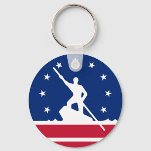 Llavero Bandera de Richmond, Virginia Keychain