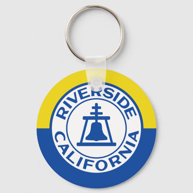 Llavero Bandera de Riverside, California (Anverso)