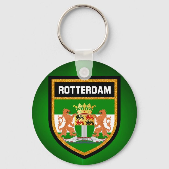 Llavero Bandera de Rotterdam (Anverso)