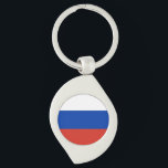 Llavero Bandera de Rusia<br><div class="desc">Cadena de claves Metalizado de la bandera de Rusia. Puede agregar su propio texto o gráficos haciendo clic en "personalizar más adelante"</div>