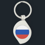 Llavero Bandera de Rusia<br><div class="desc">Cadena de claves Metalizado de la bandera de Rusia. Puede agregar su propio texto o gráficos haciendo clic en "personalizar más adelante"</div>