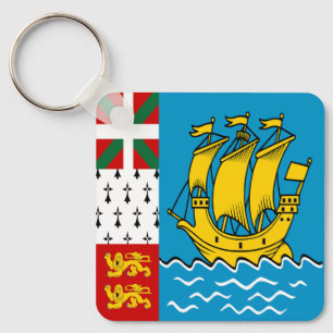 Llavero Bandera de Saint Pierre y Miquelon