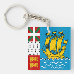 Llavero Bandera de Saint Pierre y Miquelon