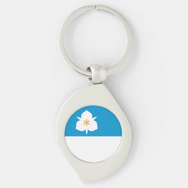 Llavero Bandera de Salt Lake City, Utah (Anverso)